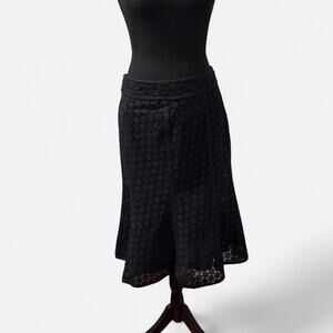 Alfani cotton eyelet trumpet style skirt Size 8
